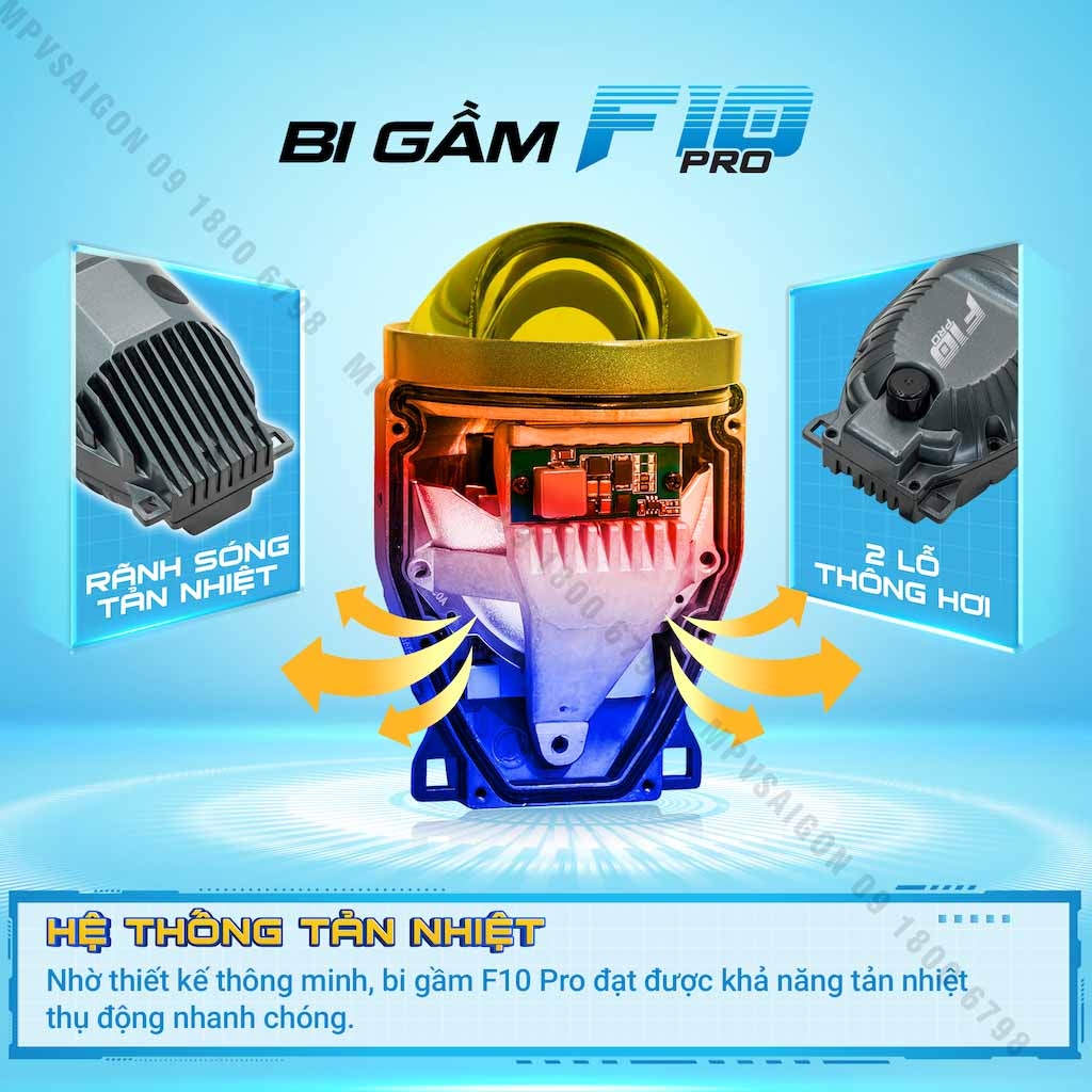 BI GẦM X-LIGHT F10 PRO 3 NHIỆT MÀU