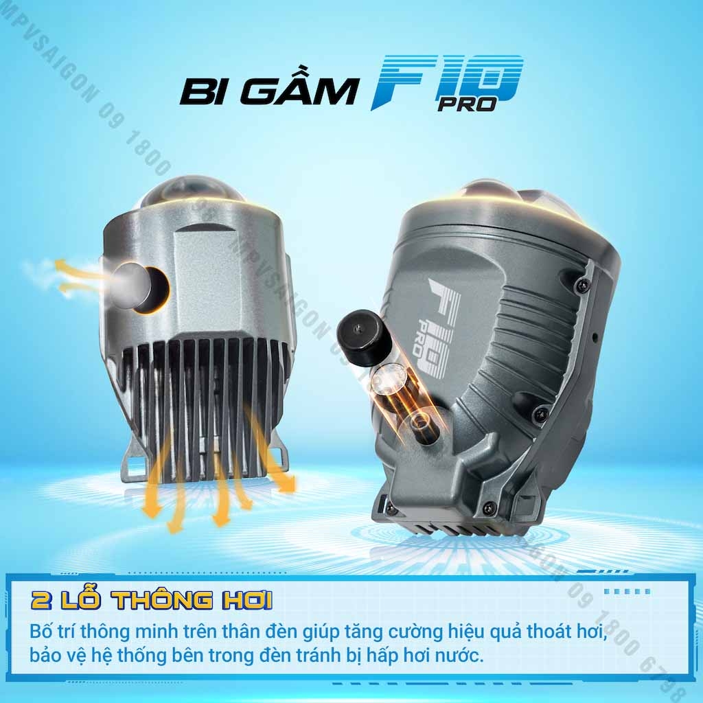 BI GẦM X-LIGHT F10 PRO 3 NHIỆT MÀU