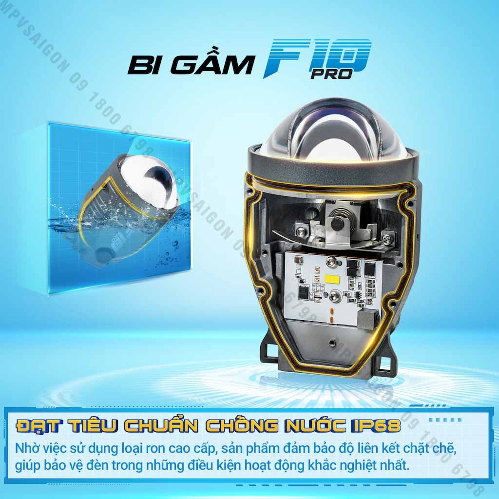 BI GẦM X-LIGHT F10 PRO 3 NHIỆT MÀU