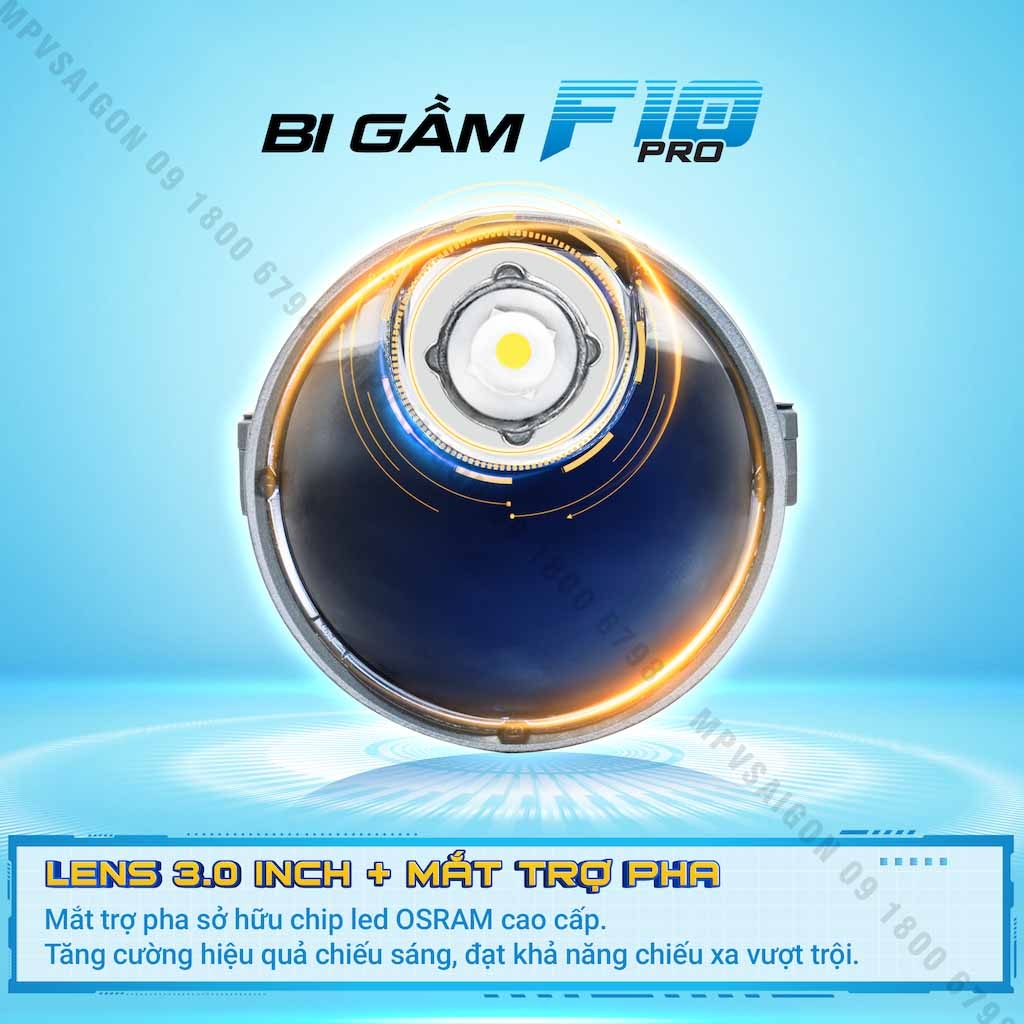 BI GẦM X-LIGHT F10 PRO 3 NHIỆT MÀU