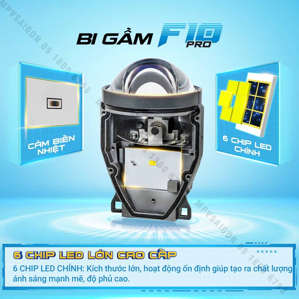 BI GẦM X-LIGHT F10 PRO 3 NHIỆT MÀU