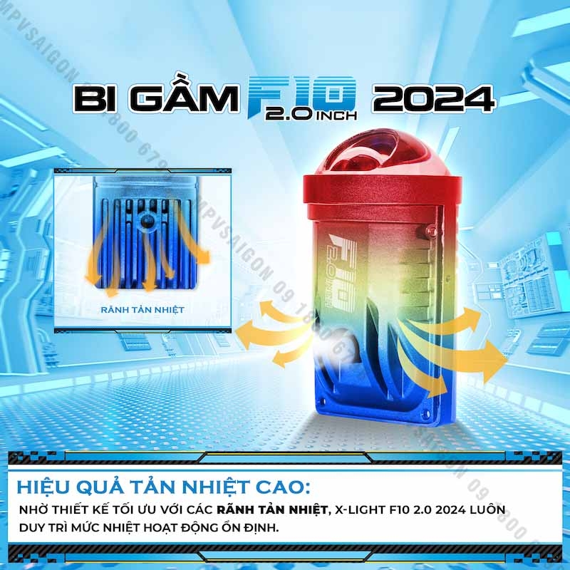 BI GẦM X-LIGHT F10 2.0 2024