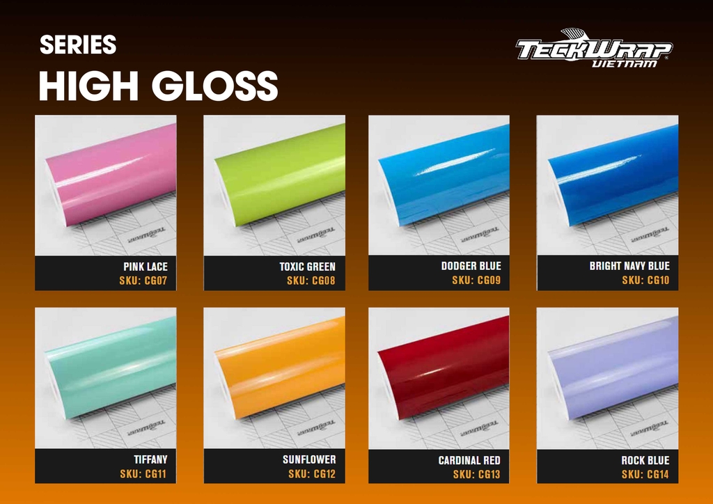 BẢNG MÀU WRAP XE TECKWRAP MỸ TẠI MPVSAIGON