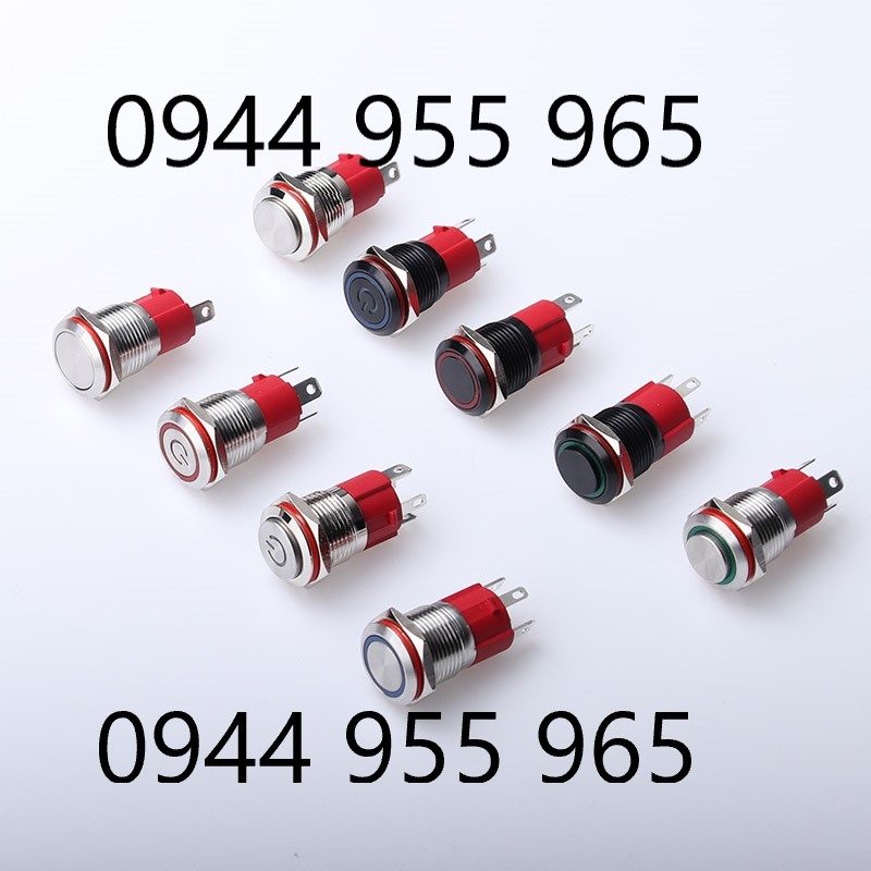 Công tắc 22mm LED tròn 4 chân