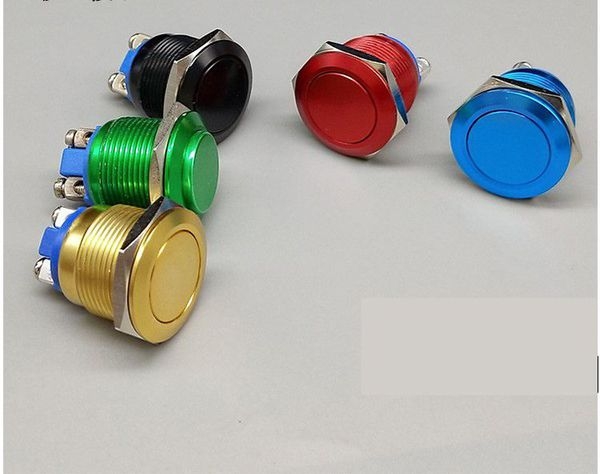 Công tắc Kim loại 19mm đủ màu 12V~24V