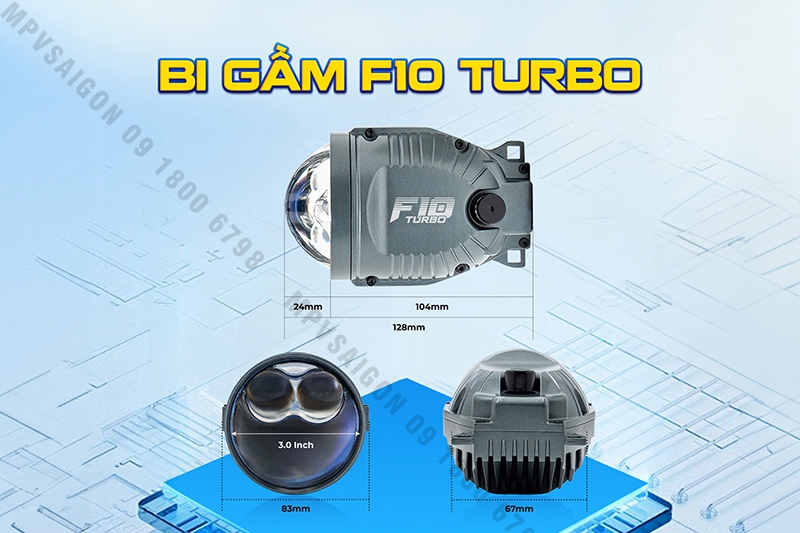 BI GẦM X-LIGHT F10 TURBO 24V