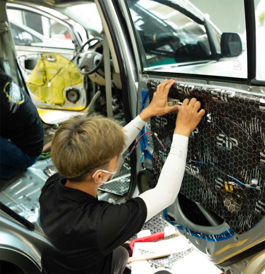 Cách âm xe hơi bằng vật liệu STP