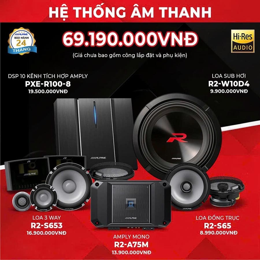 So sánh các dòng loa Alpine M-Series, R-Series, DP-Series, Status – chọn hệ thống âm thanh phù hợp cho xế yêu
