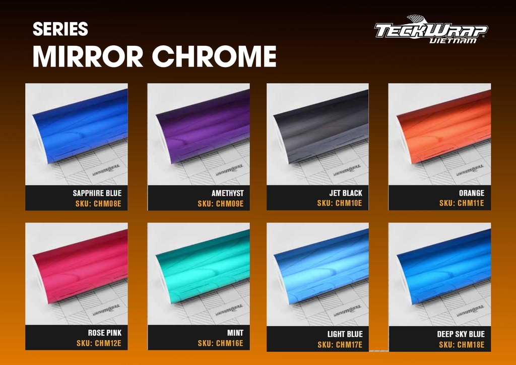 BẢNG MÀU WRAP XE TECKWRAP MỸ TẠI MPVSAIGON