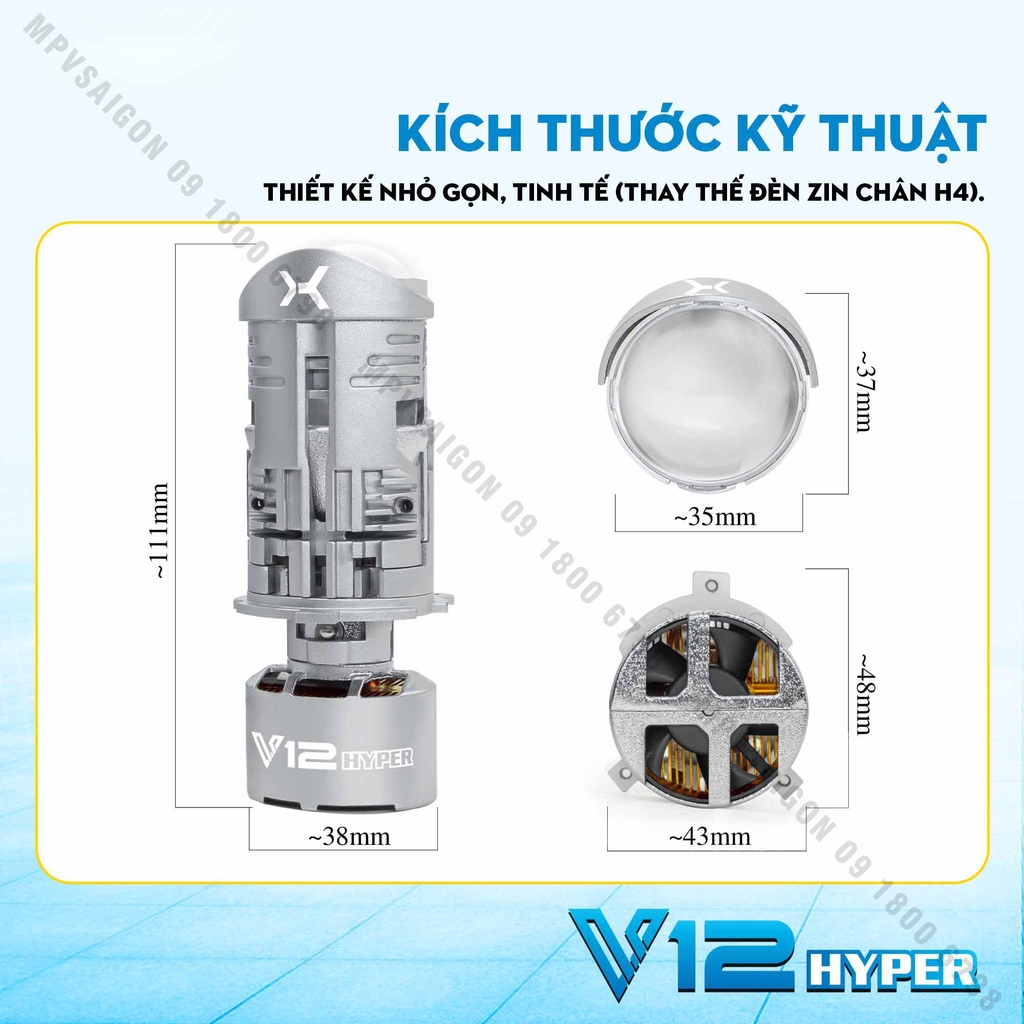 BI LED MINI X-LIGHT V12 HYPER