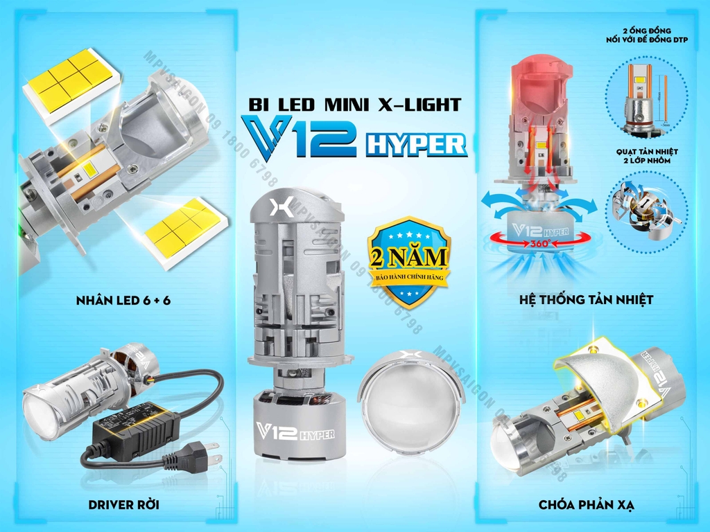 BI LED MINI X-LIGHT V12 HYPER