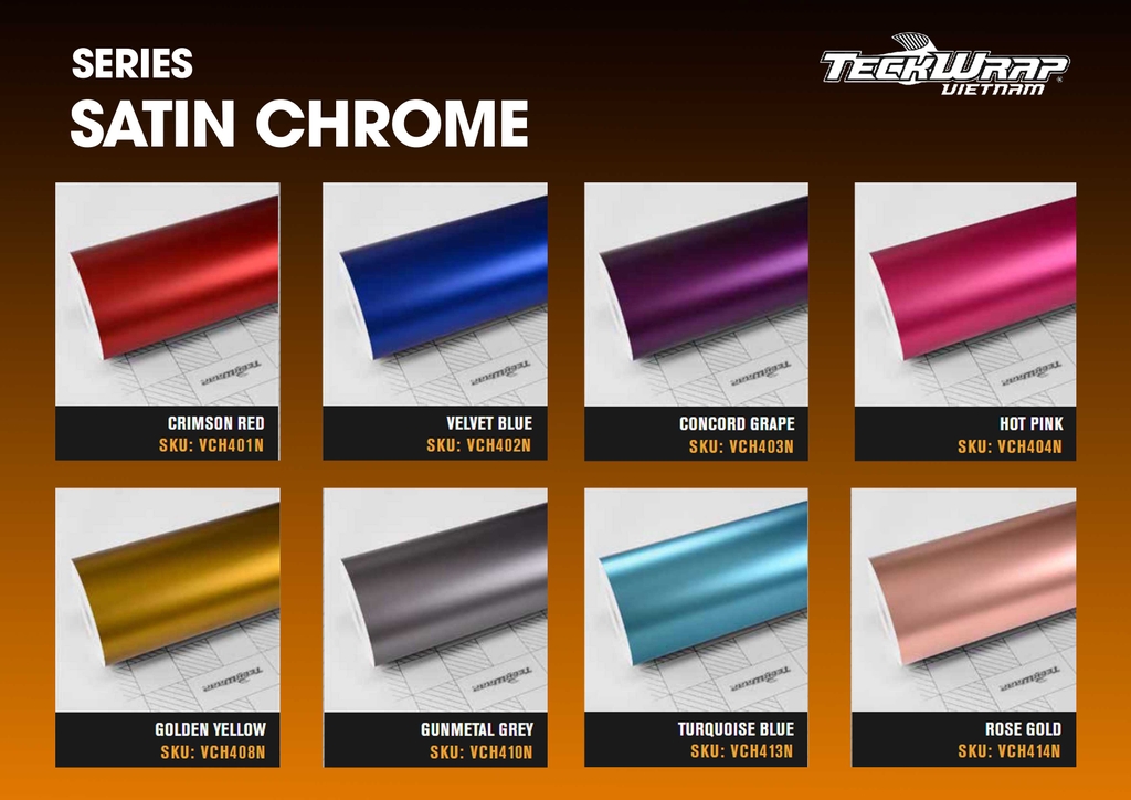 BẢNG MÀU WRAP XE TECKWRAP MỸ TẠI MPVSAIGON