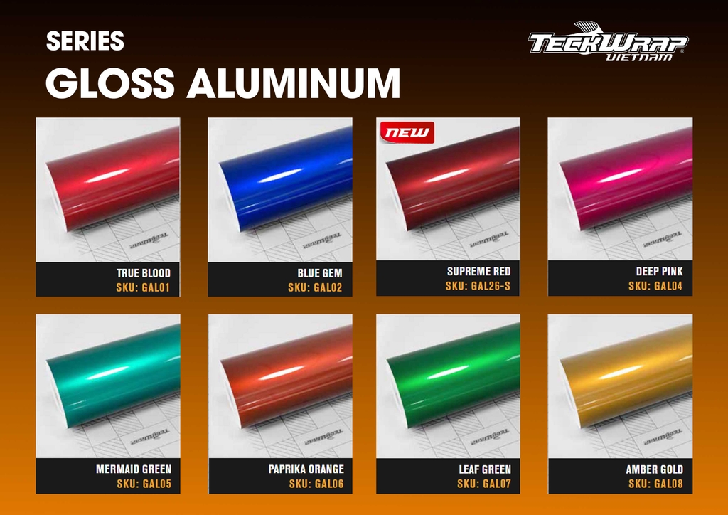 BẢNG MÀU WRAP XE TECKWRAP MỸ TẠI MPVSAIGON