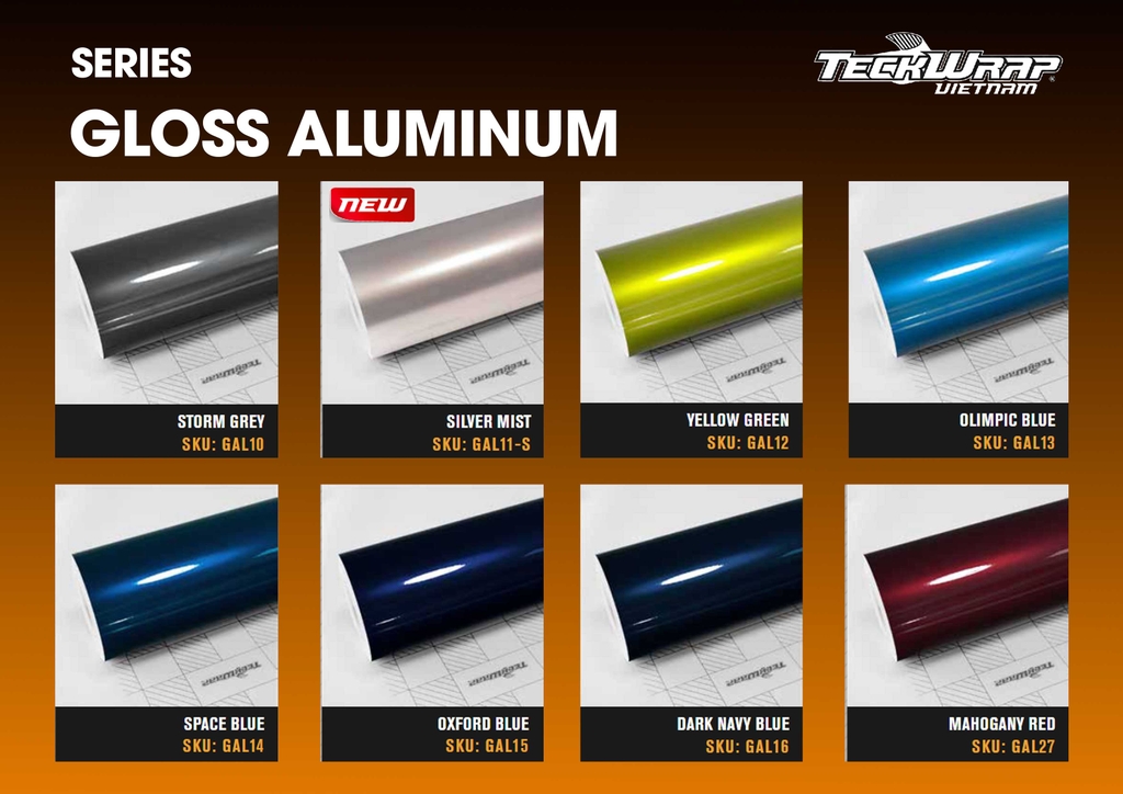 BẢNG MÀU WRAP XE TECKWRAP MỸ TẠI MPVSAIGON