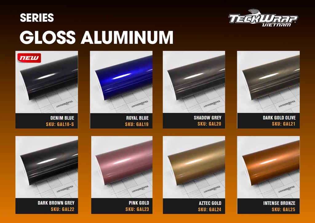 BẢNG MÀU WRAP XE TECKWRAP MỸ TẠI MPVSAIGON