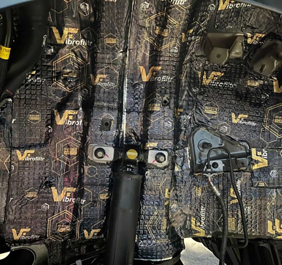 Cách âm xe hơi bằng vật liệu VIBROFILTR