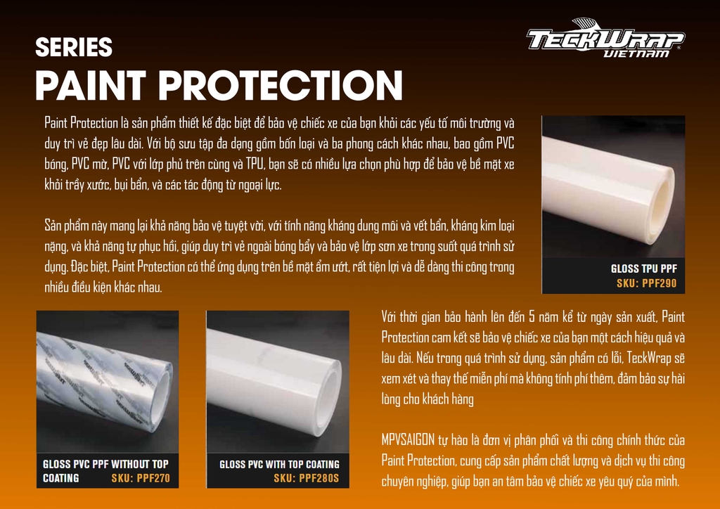 BẢNG MÀU WRAP XE TECKWRAP MỸ TẠI MPVSAIGON