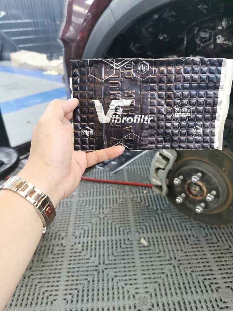 Cách âm xe hơi bằng vật liệu VIBROFILTR