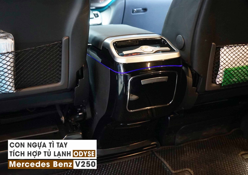 MERCEDES BENZ V250 – BROCHURE CON NGỰA TÌ TAY TÍCH HỢP TỦ LẠNH MẪU ODYSE