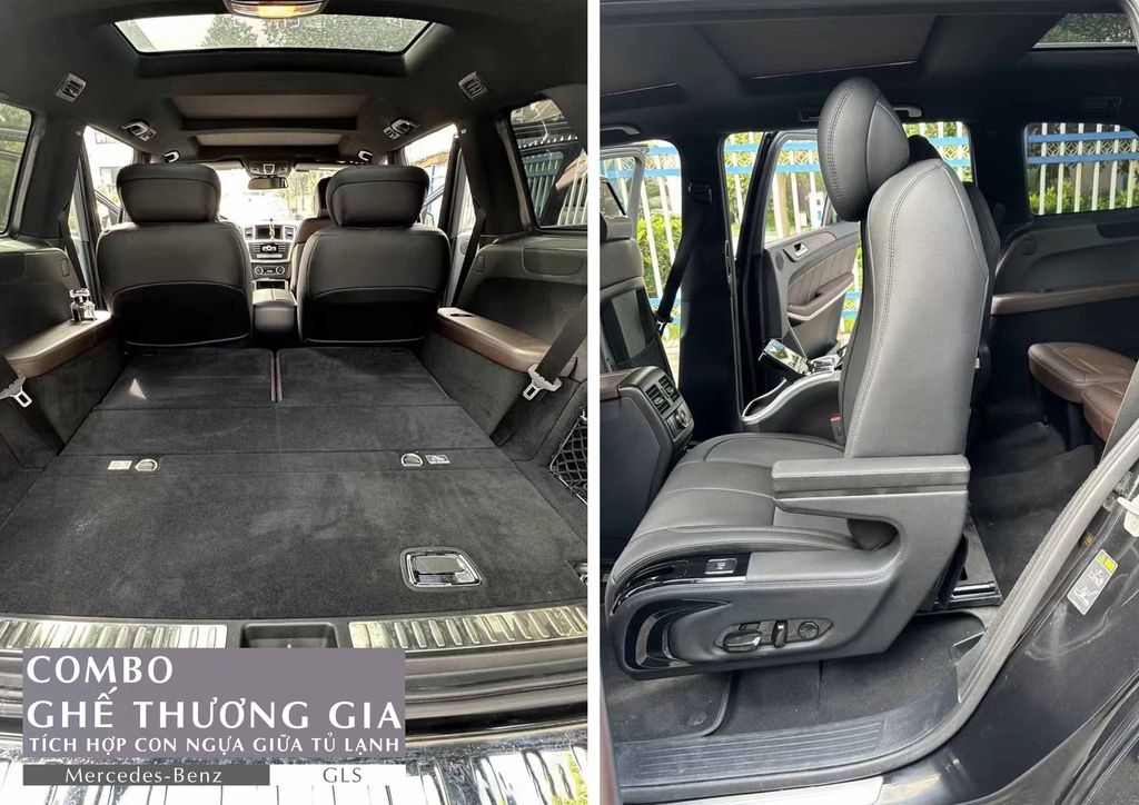 Mercedes - Benz GLS - BROCHURE Combo Ghế Thương Gia Tích Hợp Con Ngựa Giữa Tủ Lạnh