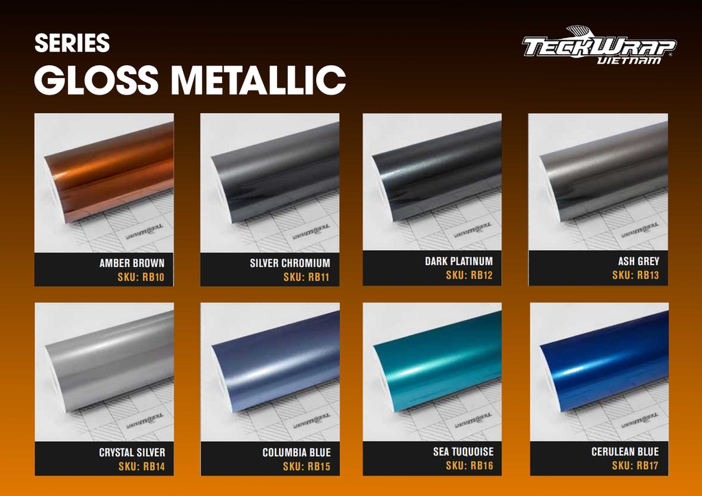 BẢNG MÀU WRAP XE TECKWRAP MỸ TẠI MPVSAIGON