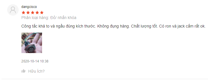 Công tắc 30mm LED tròn 220V