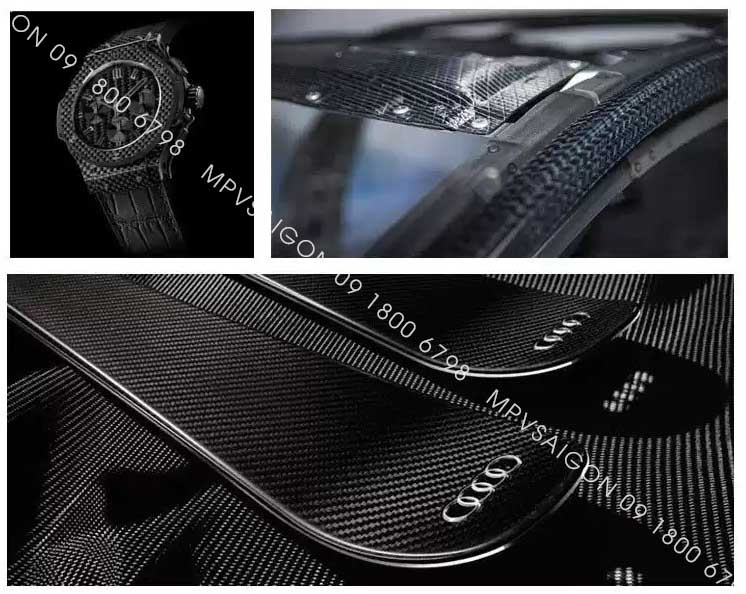 Vải carbon fiber 3K dệt cho nội thất ô tô C07