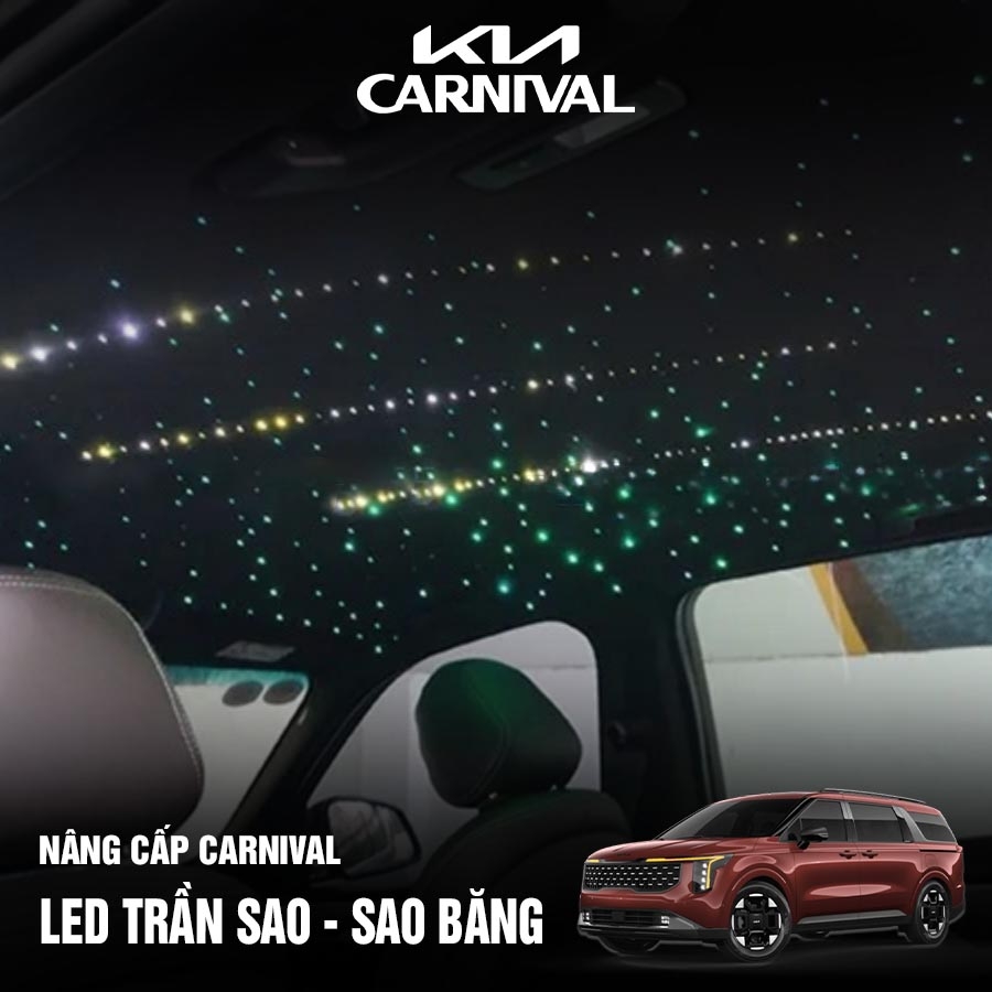 Độ Trần Sao Cho Kia Carnival 2024 - LED bầu trời sao - LED sao băng Carnival 2024 2025