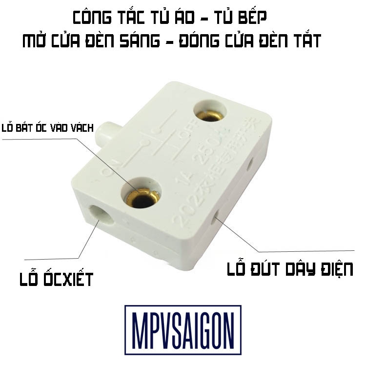 Công tắc tủ áo vuông