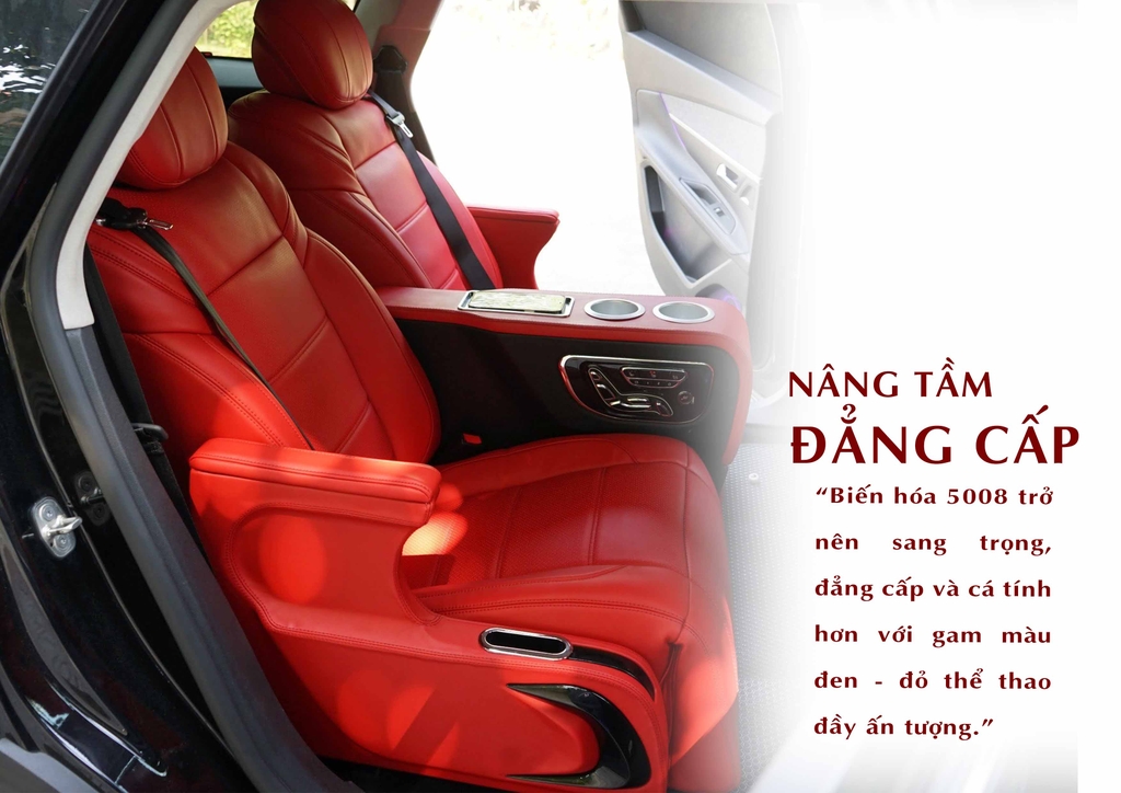 PEUGEOT 5008 – BROCHURE  NÂNG CẤP NỘI THẤT ĐEN - ĐỎ THỂ THAO