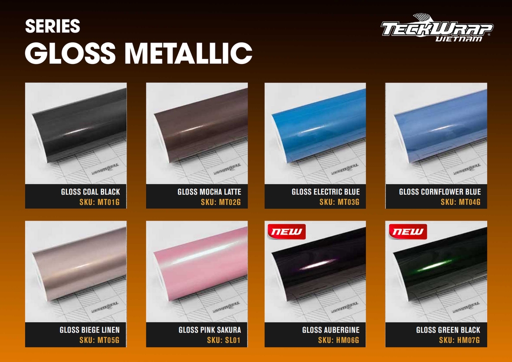 BẢNG MÀU WRAP XE TECKWRAP MỸ TẠI MPVSAIGON