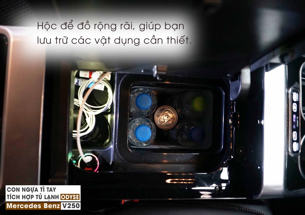 MERCEDES BENZ V250 – BROCHURE CON NGỰA TÌ TAY TÍCH HỢP TỦ LẠNH MẪU ODYSE
