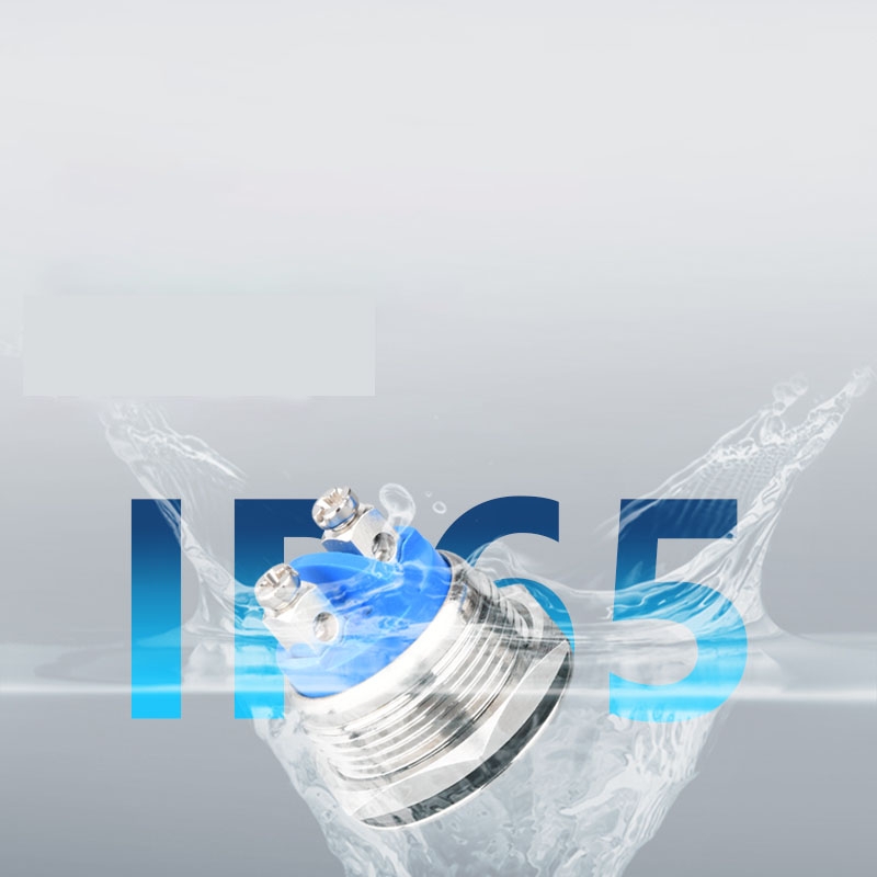 Công tắc 16mm kim loại chân bắt vít - đầu cao