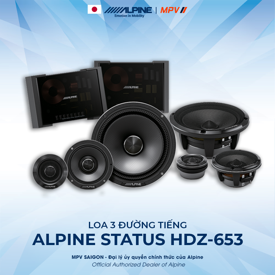 ALPINE STATUS HDZ-653 LOA 3 ĐƯỜNG TIẾNG NHẬT BẢN