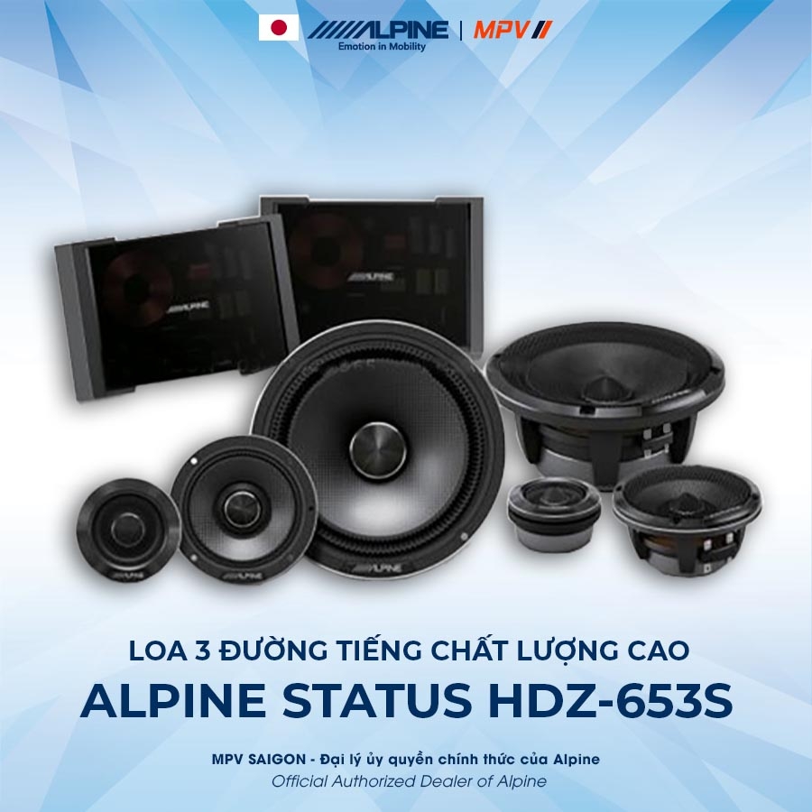 Alpine Status HDZ-653S Loa 3 đường tiếng chất lượng cao