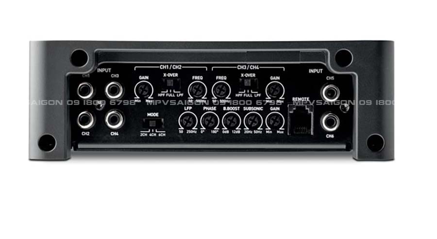 Amply 5 kênh FPX 5.1200 Focal 4Ω - 4x75W RMS + 1x420W RMS