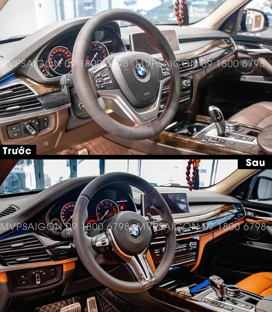AUDI Q5 bọc da đổi màu nội thất cam Hermes