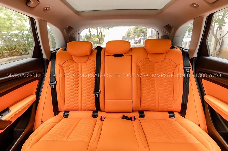 AUDI Q5 bọc da đổi màu nội thất cam Hermes