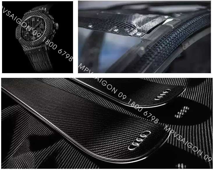 Vải carbon fiber 3K dệt cho nội thất ô tô C04