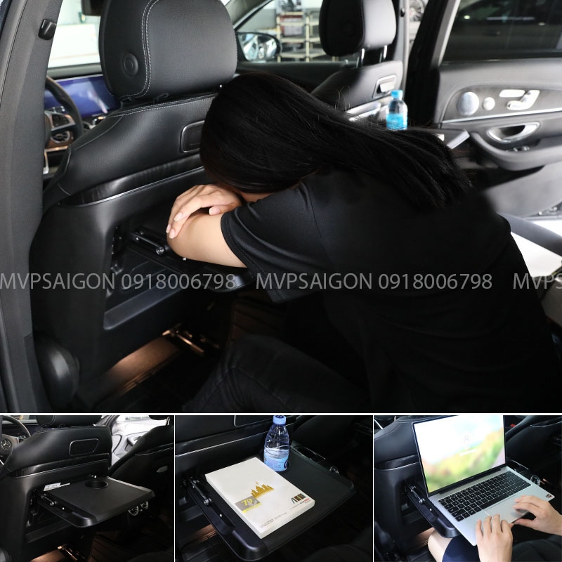 Bàn xếp lưng ghế - bàn ăn bàn làm việc xe Benz E-class E300 S450 C300 GLC300 GLB A200