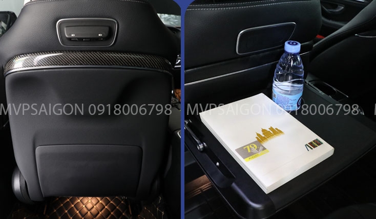 Bàn xếp lưng ghế - bàn ăn bàn làm việc xe Benz E-class E300 S450 C300 GLC300 GLB A200