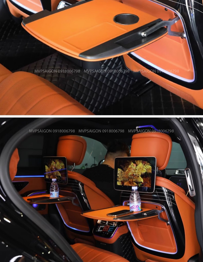 Bàn xếp lưng ghế tự động cho Benz S-class S400L S450 GLE350 GLS450