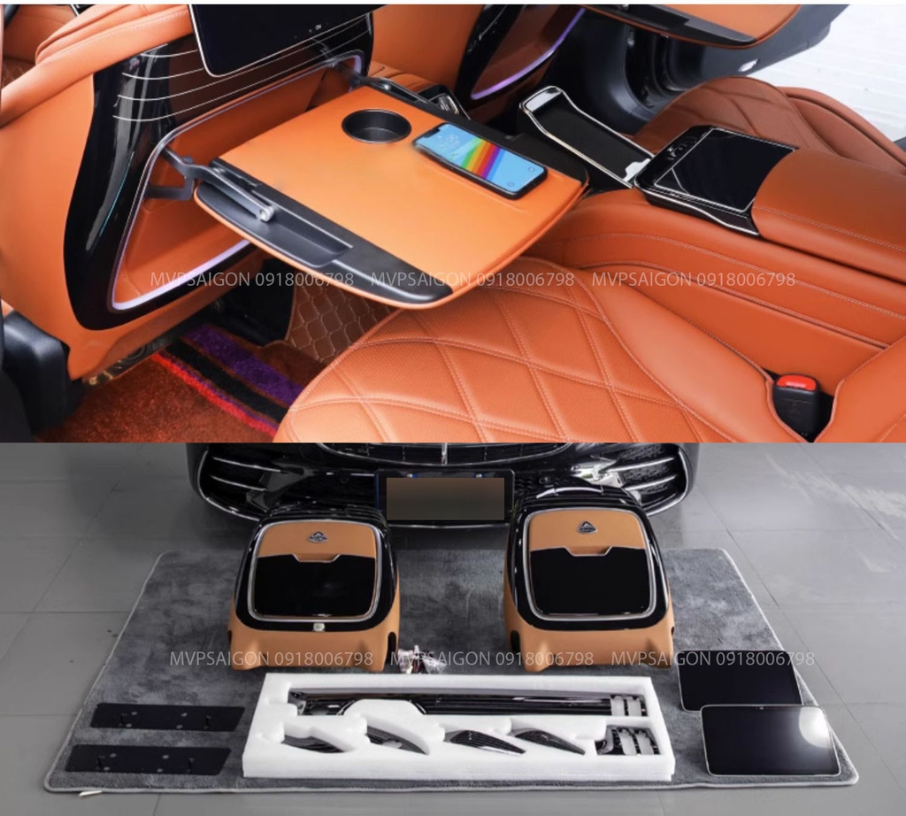 Bàn xếp lưng ghế tự động cho Benz S-class S400L S450 GLE350 GLS450