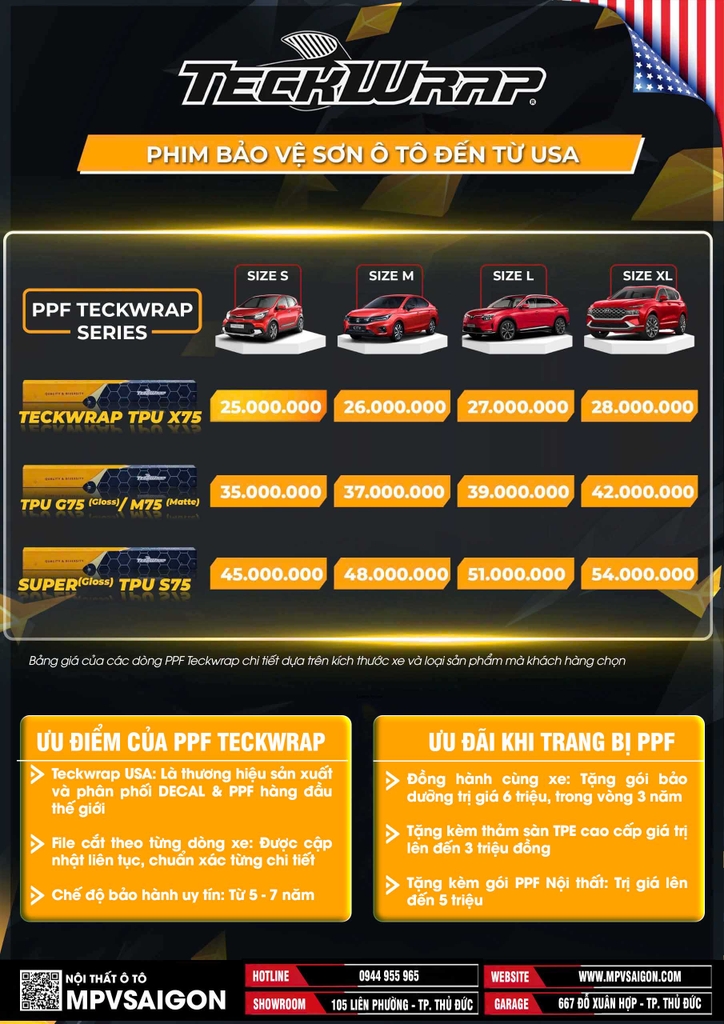 PPF TECKWRAP: BÁO GIÁ VÀ KINH NGHIỆM THI CÔNG CHUẨN 2025
