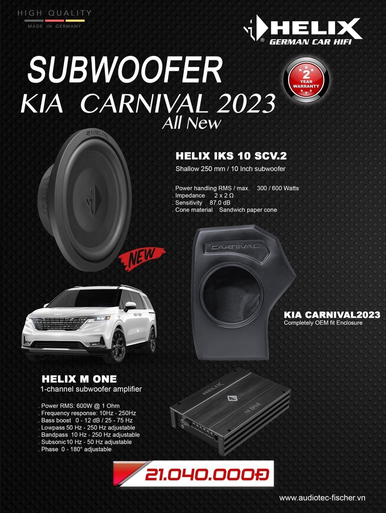 Bảng giá tổng hợp nâng cấp hệ thống âm thanh tại MPVSAIGON