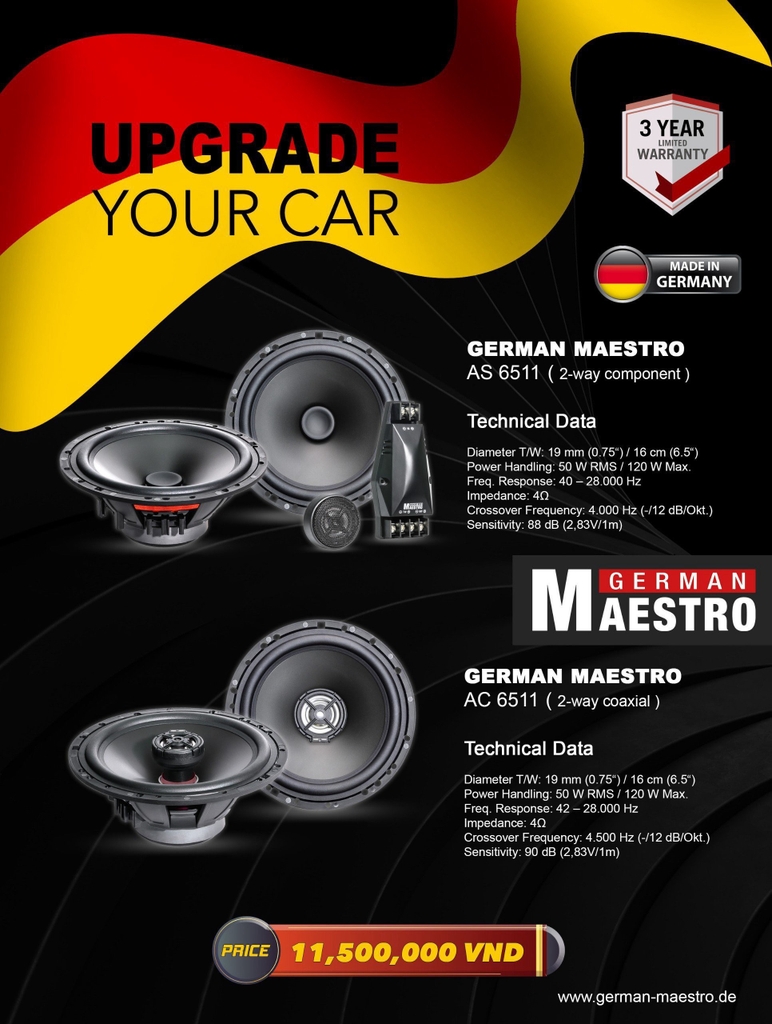 Bảng giá tổng hợp nâng cấp hệ thống âm thanh tại MPVSAIGON