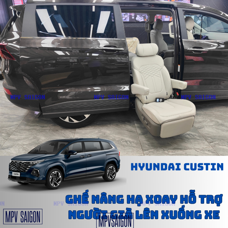 Ghế nâng hạ xoay hỗ trợ người già người tàn tật lên xuống xe: kinh nghiệm và báo giá mới nhất
