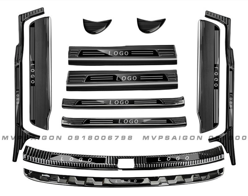Bệ bước chân thép không gỉ có LED Volkswagen Viloran