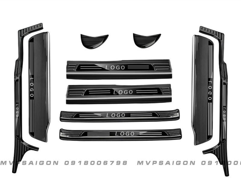 Bệ bước chân thép không gỉ có LED Volkswagen Viloran