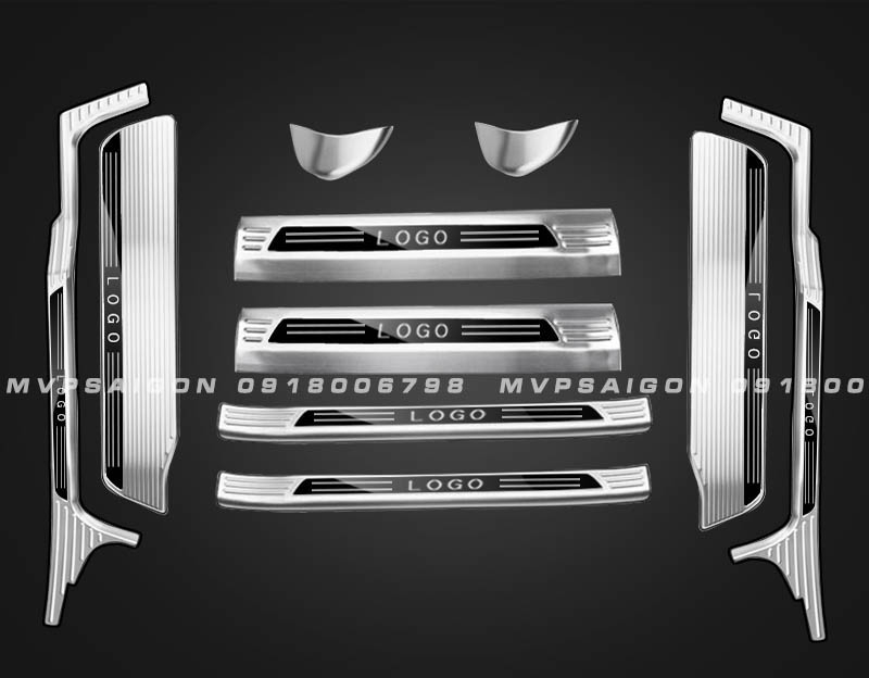 Bệ bước chân thép không gỉ có LED Volkswagen Viloran